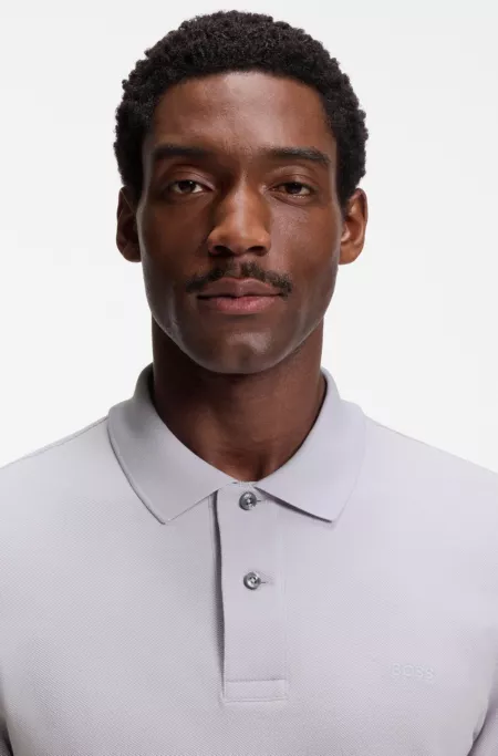 Pallas polo shirt in cotton piqué with embroidered logo