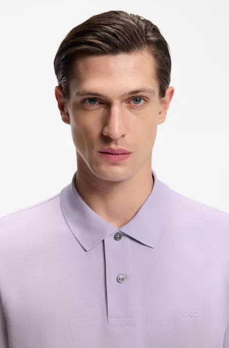 Pallas polo shirt in cotton piqué with embroidered logo