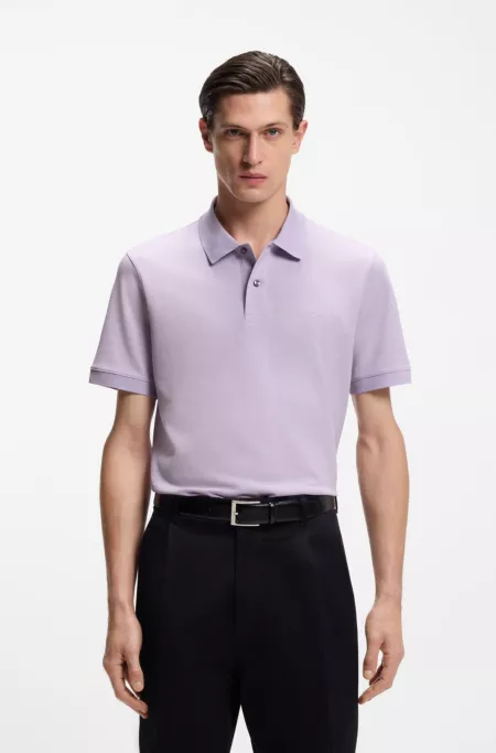 Pallas polo shirt in cotton piqué with embroidered logo