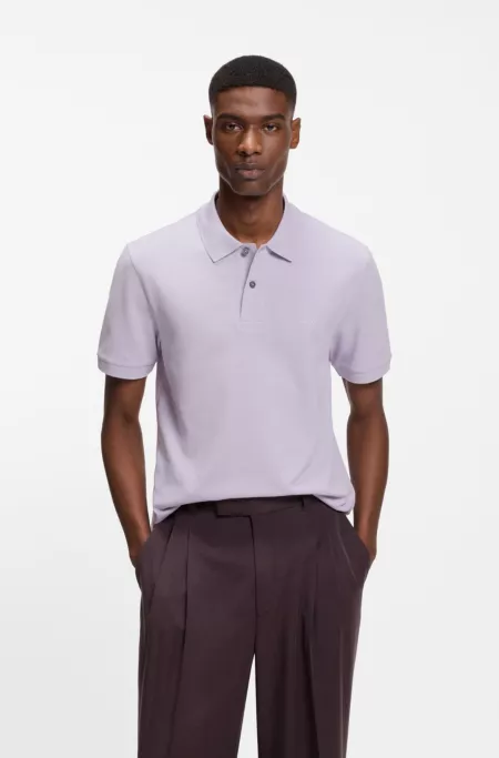 Pallas polo shirt in cotton piqué with embroidered logo