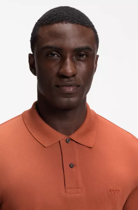 Pallas polo en piqué de coton avec logo brodé
