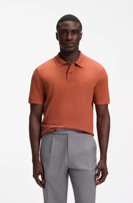 Pallas polo en piqué de coton avec logo brodé