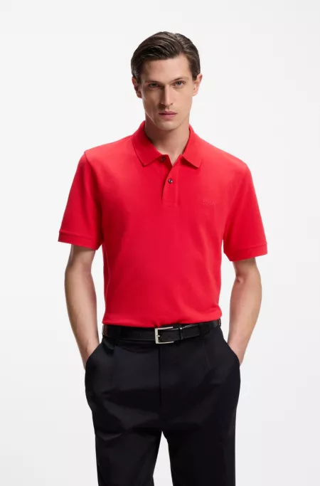 Pallas polo shirt in cotton piqué with embroidered logo
