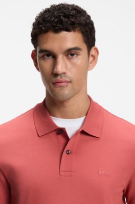 Pallas cotton polo shirt, Light Red