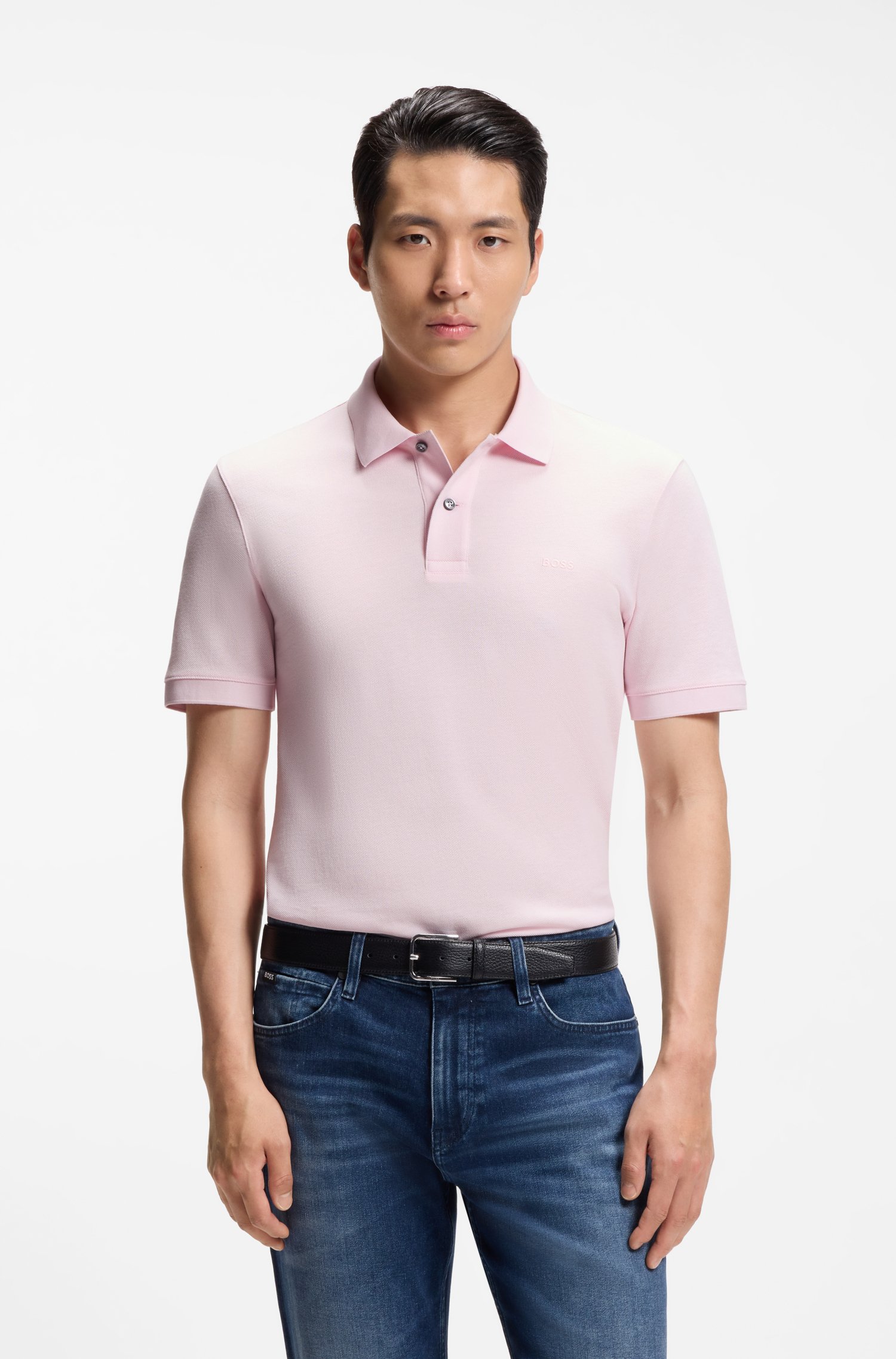 Boss Pallas cotton polo shirt pikéer herr