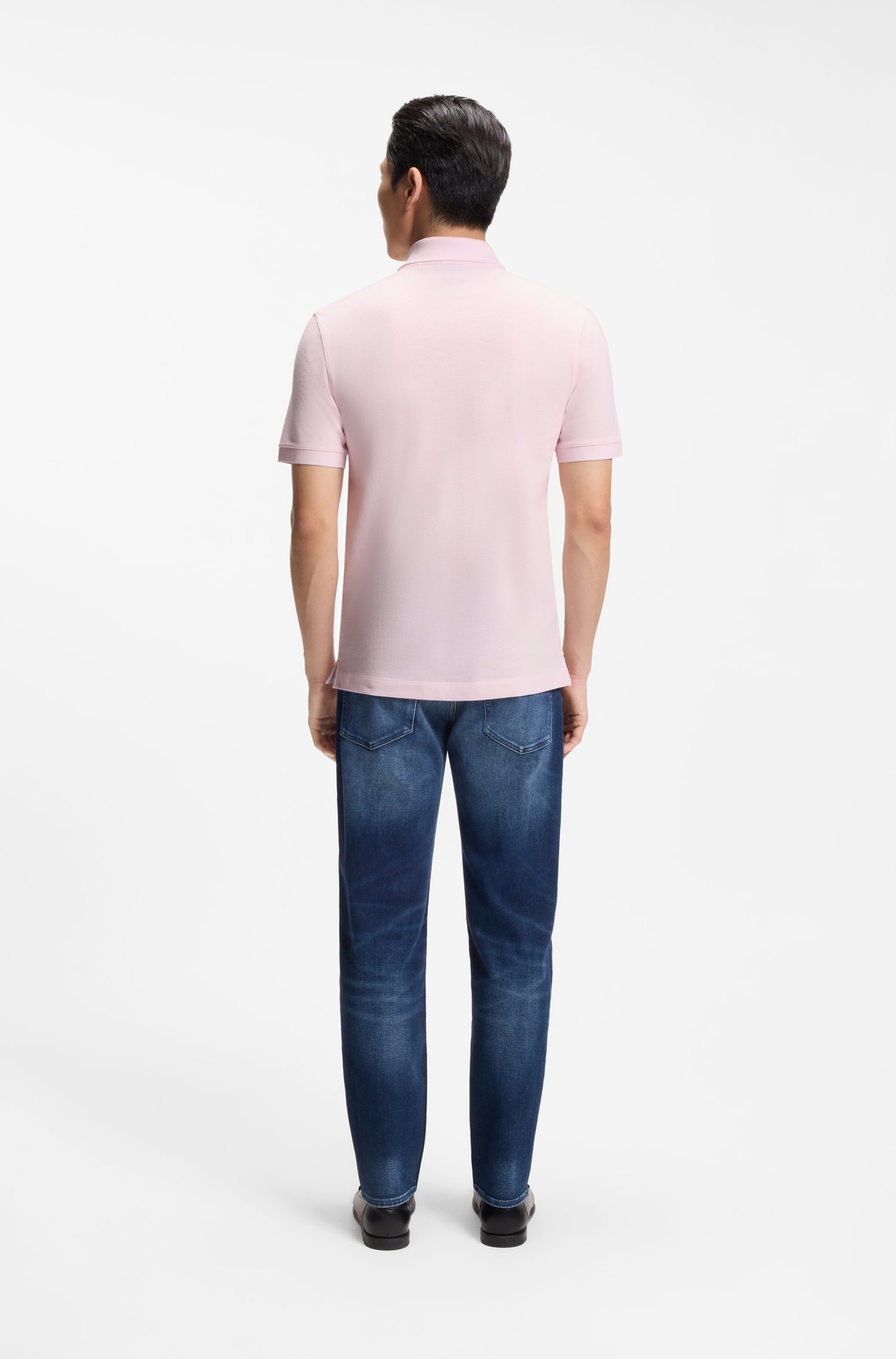 Boss Pallas cotton polo shirt pikéer herr – bild 3