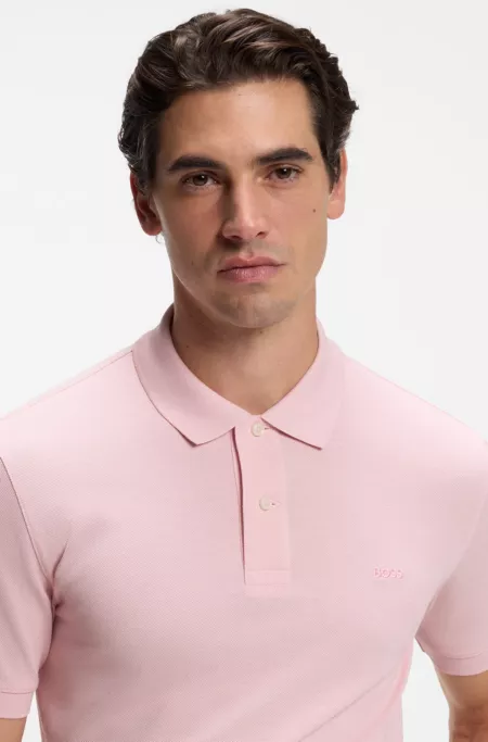 Pallas polo shirt in cotton piqué with embroidered logo