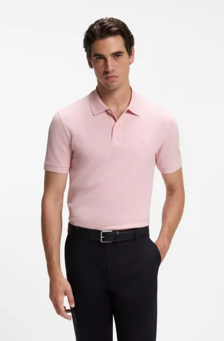 Pallas polo shirt in cotton piqué with embroidered logo