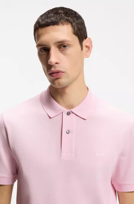 Pallas polo shirt in cotton piqué with embroidered logo