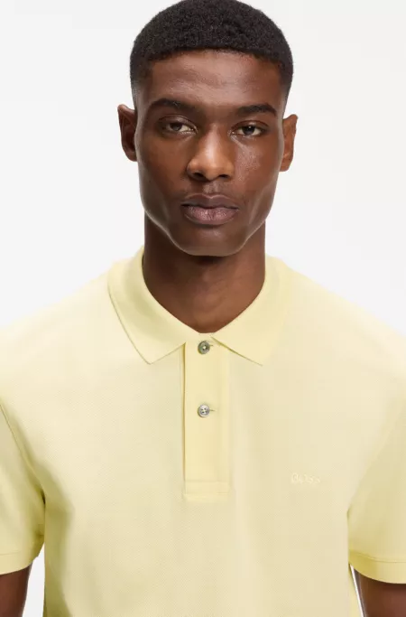 Pallas polo shirt in cotton piqué with embroidered logo