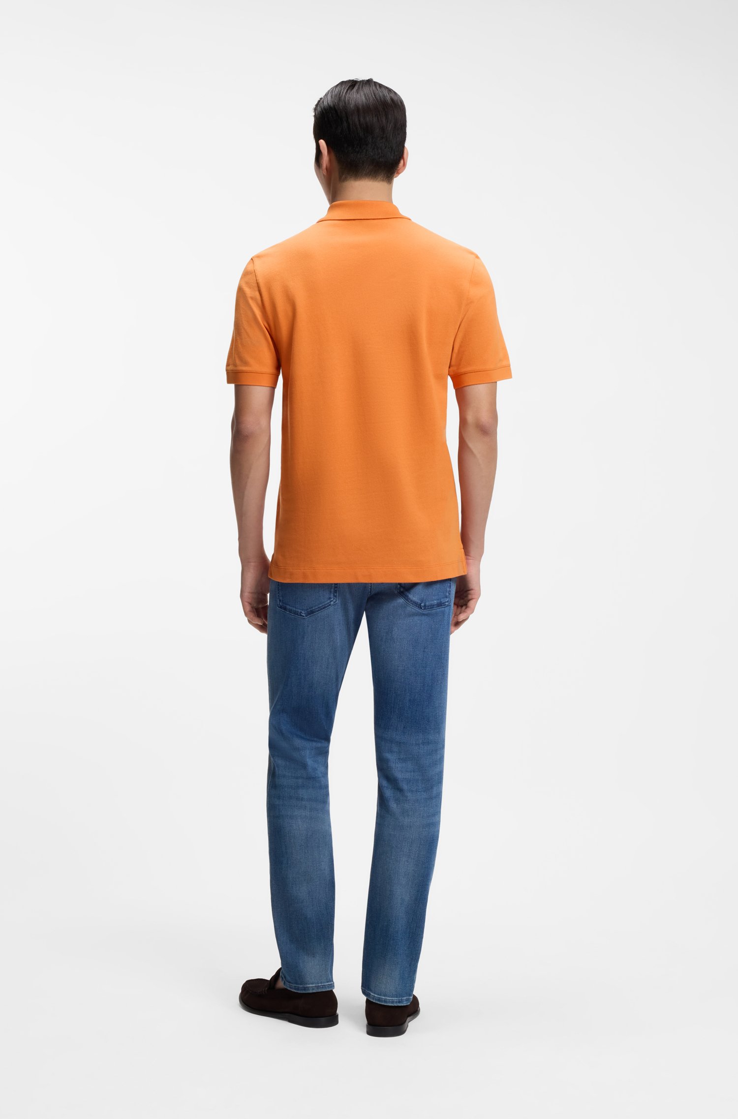 Boss Pallas cotton polo shirt pikéer herr – bild 3
