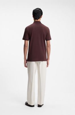 Pallas cotton polo shirt, Brown