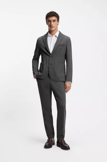 Slim-fit trousers in performance-stretch fabric