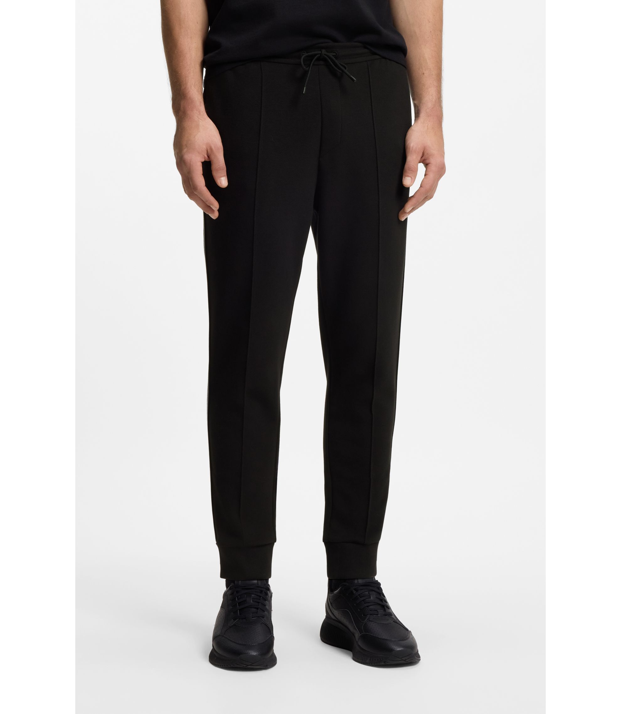 Jogginghose aus Baumwoll-Mix mit Paspeln