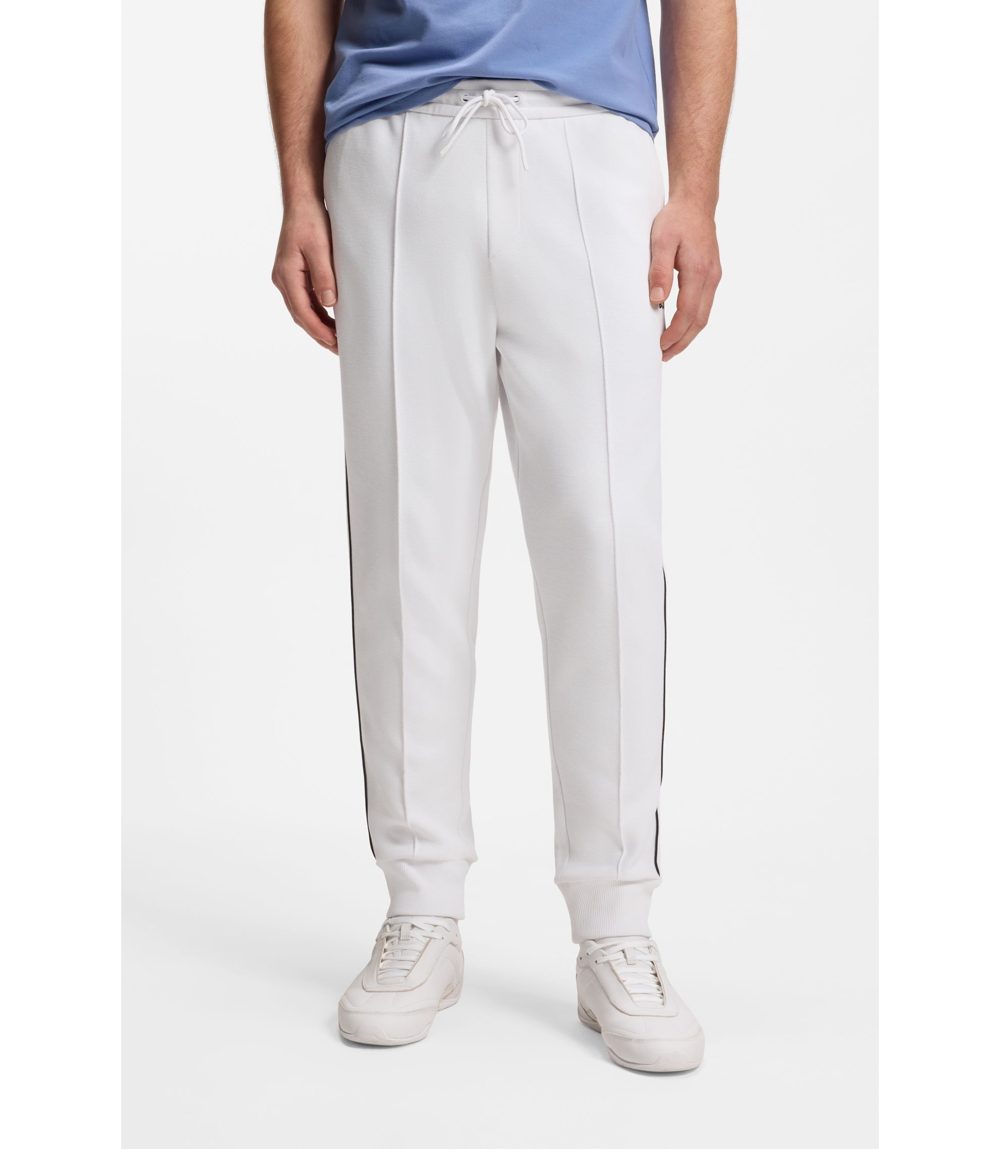 Jogginghose aus Baumwoll-Mix mit Paspeln