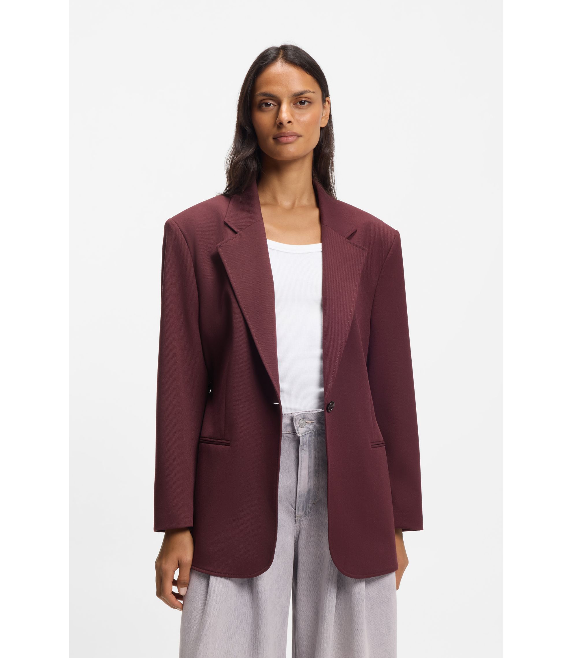 Oversized Blazer mit Gürtel