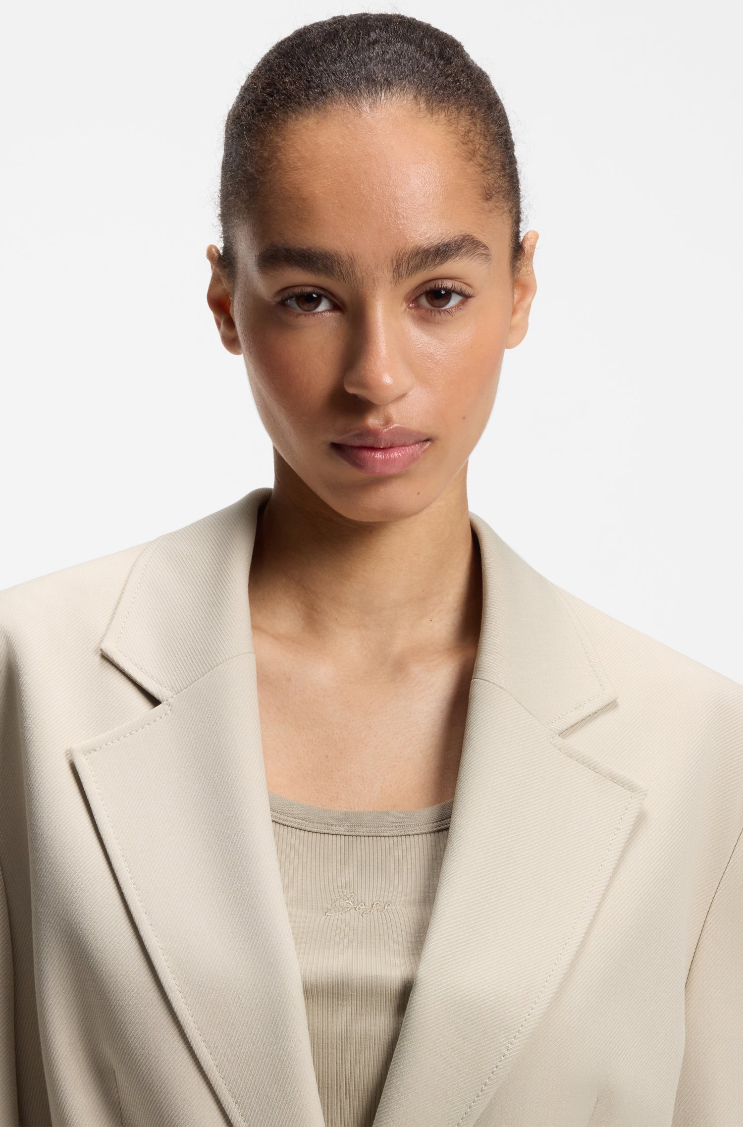 Boss Oversized-fit blazer with belt dam – bild 3