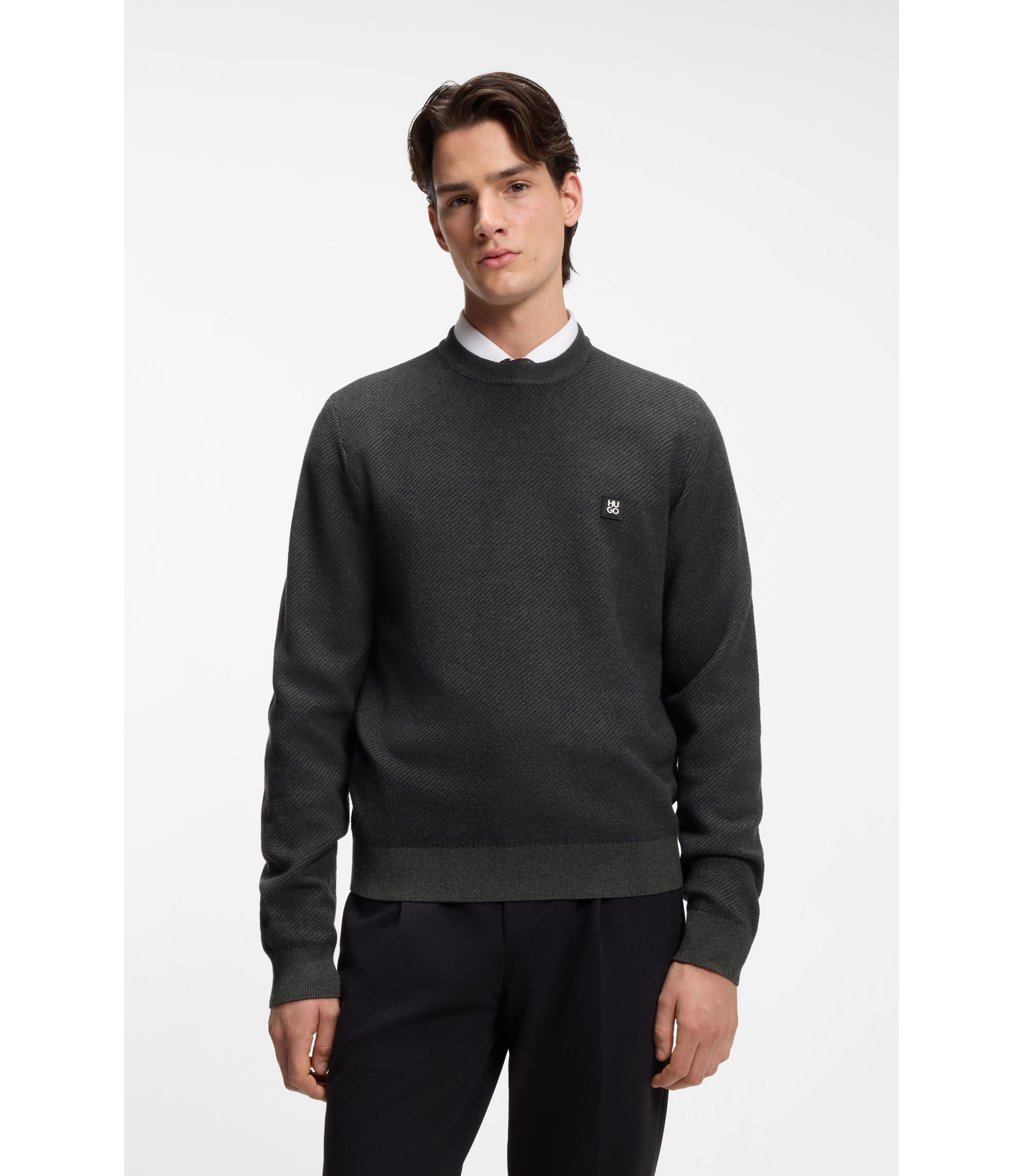 Strickpullover mit Stacked-Logo