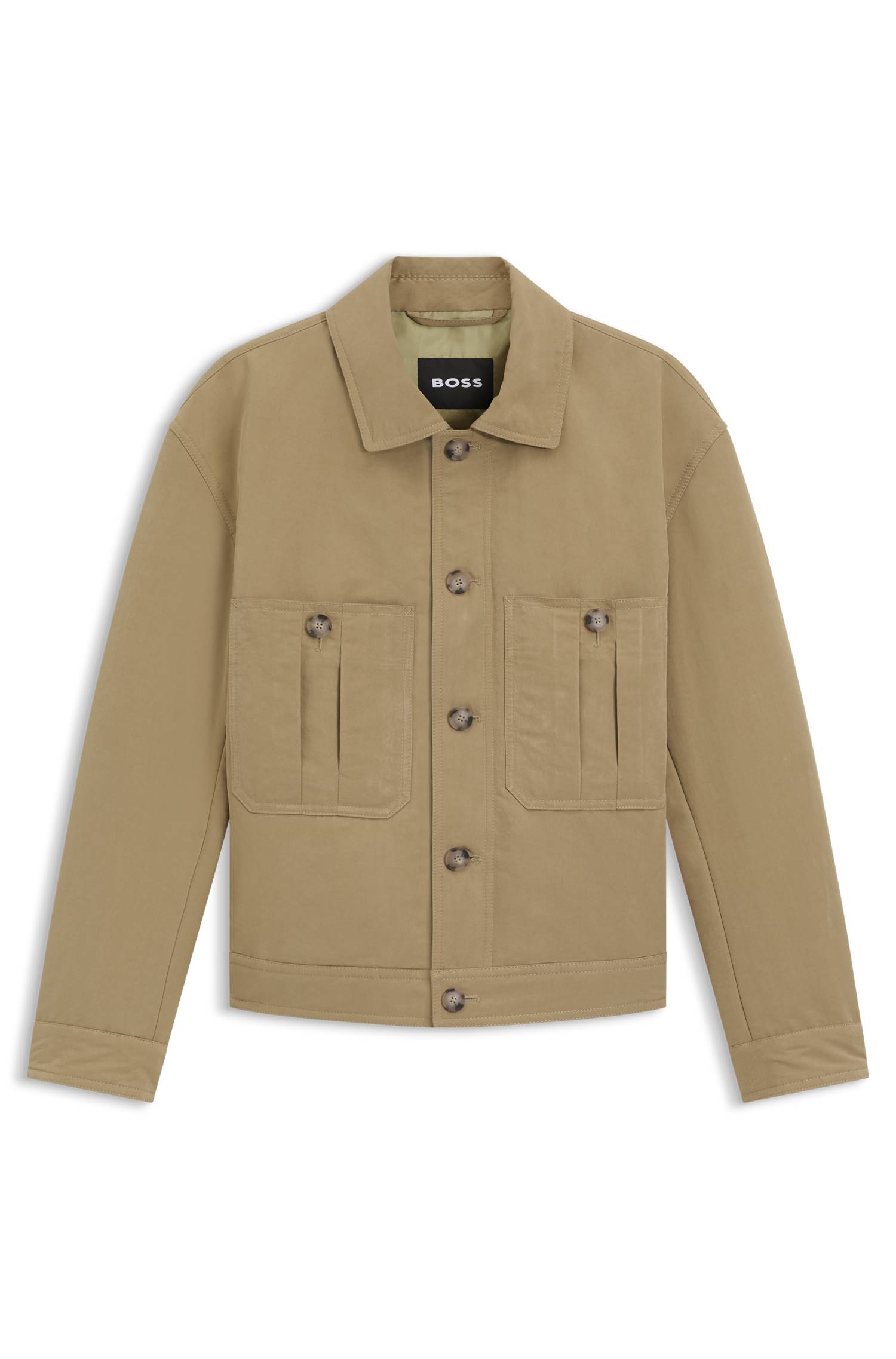 Boss Water-repellent jacket in peached fabric jackor herr – bild 4