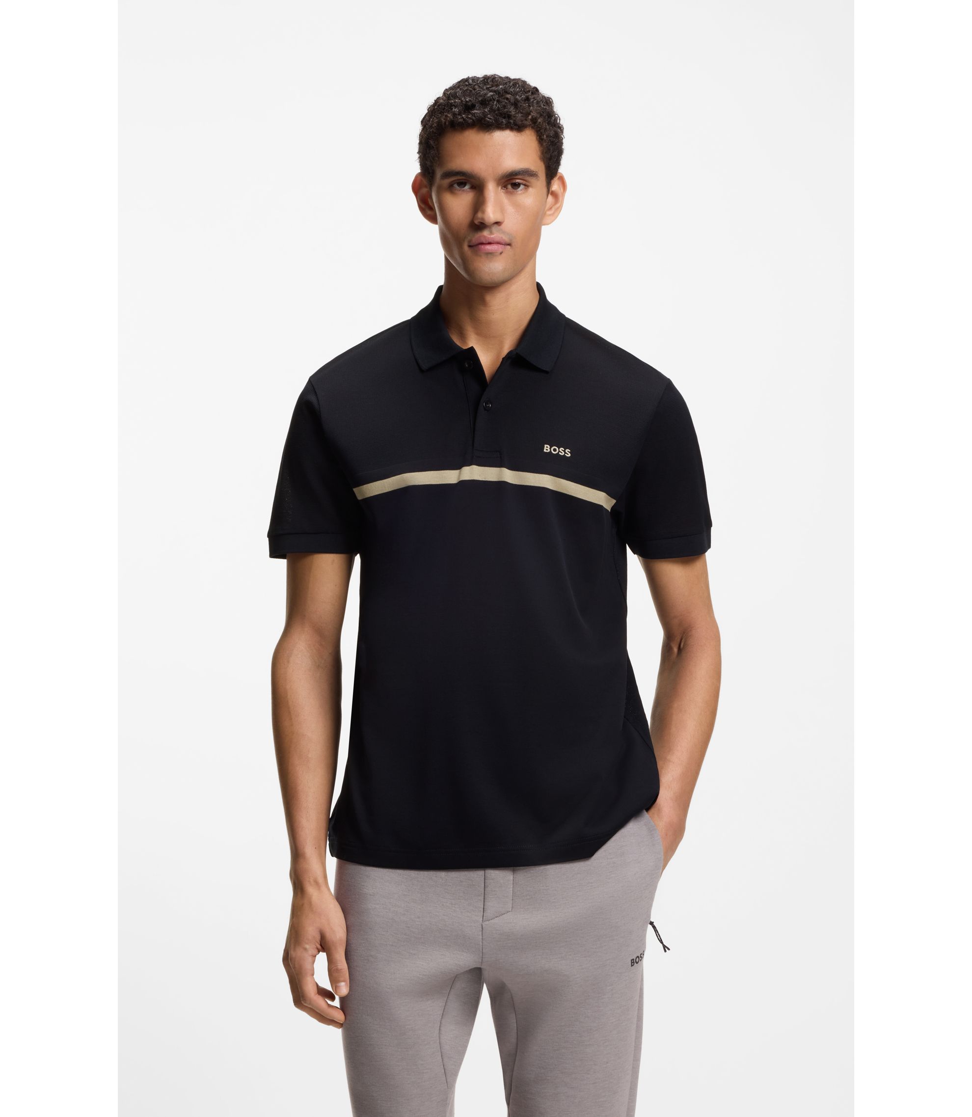 Paddy Poloshirt aus Baumwolle mit Querstreifen