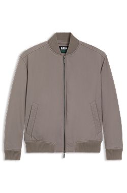 BOSS x ASTON MARTIN bomber jacket in water-repellent twill