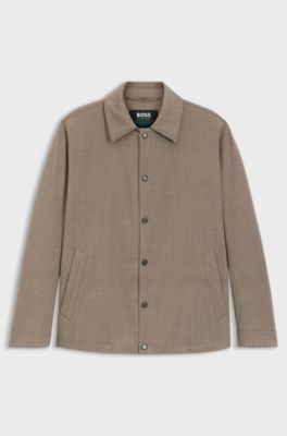 BOSS x ASTON MARTIN wool-blend jacket, Light Brown
