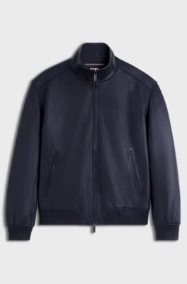 Casaco em pele BOSS x ASTON MARTIN, Dark Blue