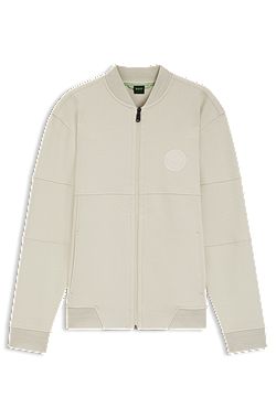 Cotton-blend sweatshirt with tennis-themed logo