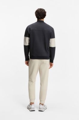 Felpa in misto cotone con logo ispirato al tennis, Blu scuro