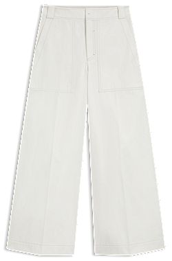 Relaxed-fit trousers in cotton canvas