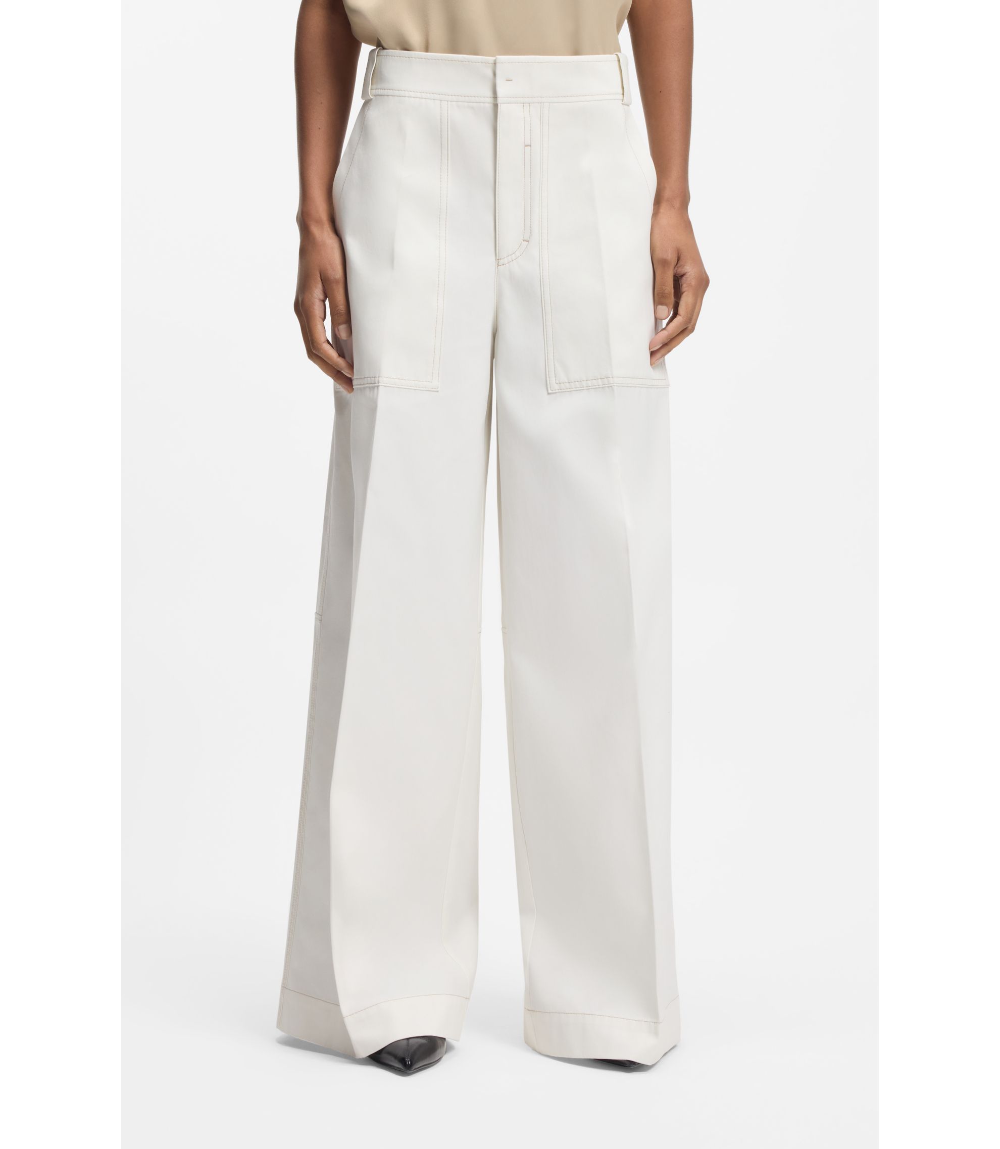 Relaxed-Fit Hose aus Baumwoll-Canvas