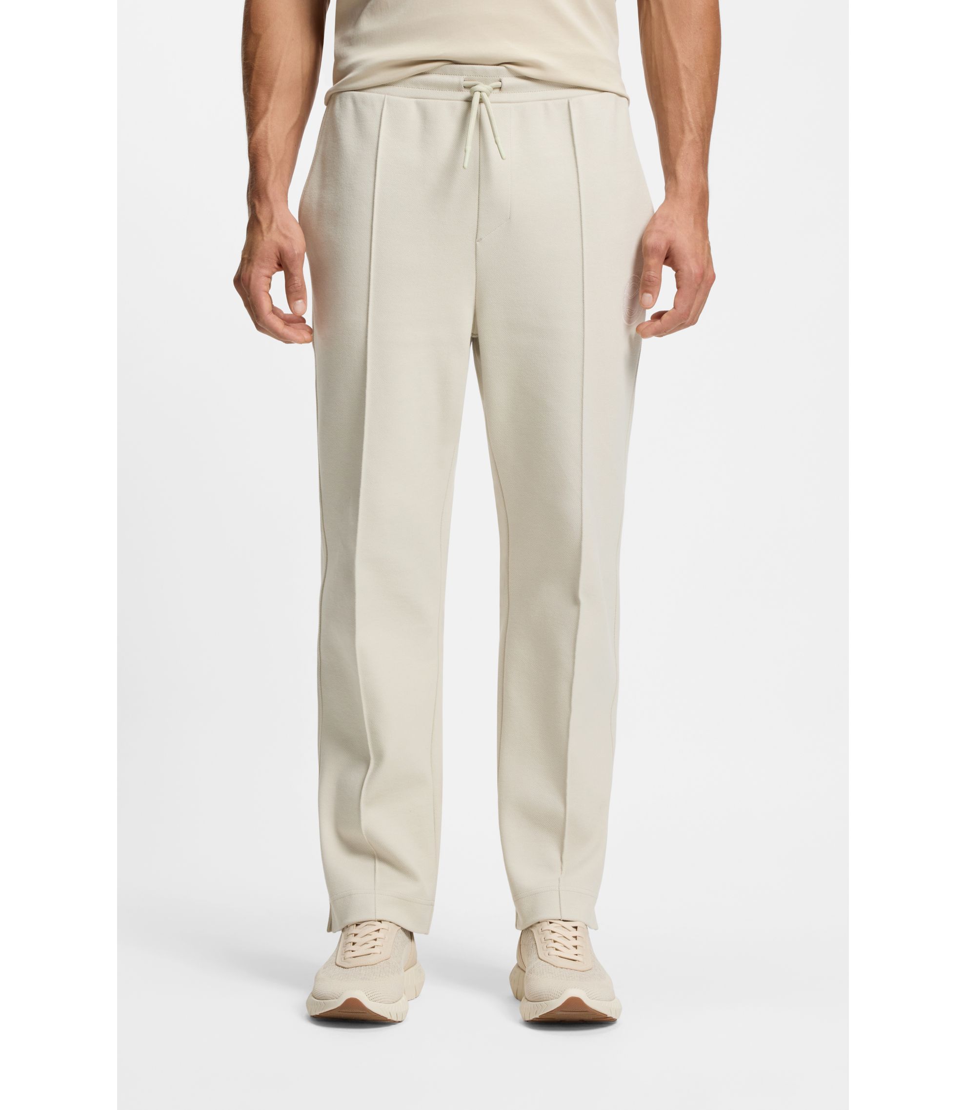 Jogginghose aus Baumwoll-Mix mit Tennis-Logo