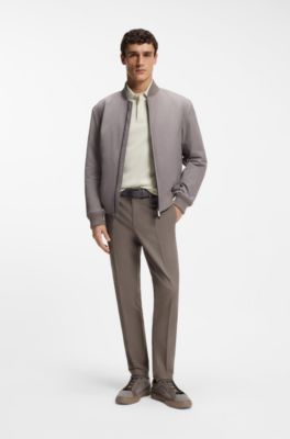BOSS x ASTON MARTIN polo shirt in wool-cotton piqu&eacute;, Natural