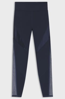 アクティブ レギンス メッシュインサーション, ダークブルー