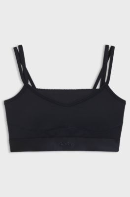 Active sports top with mesh insert, Dark Blue