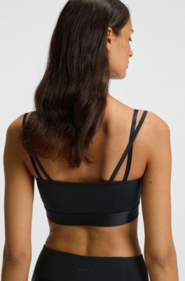 Active sports top with mesh insert, Dark Blue