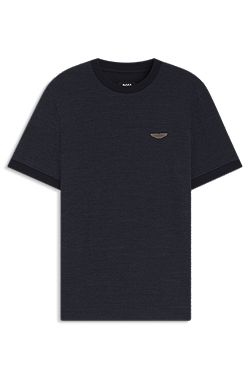 BOSS x ASTON MARTIN T-shirt in wool-cotton jacquard