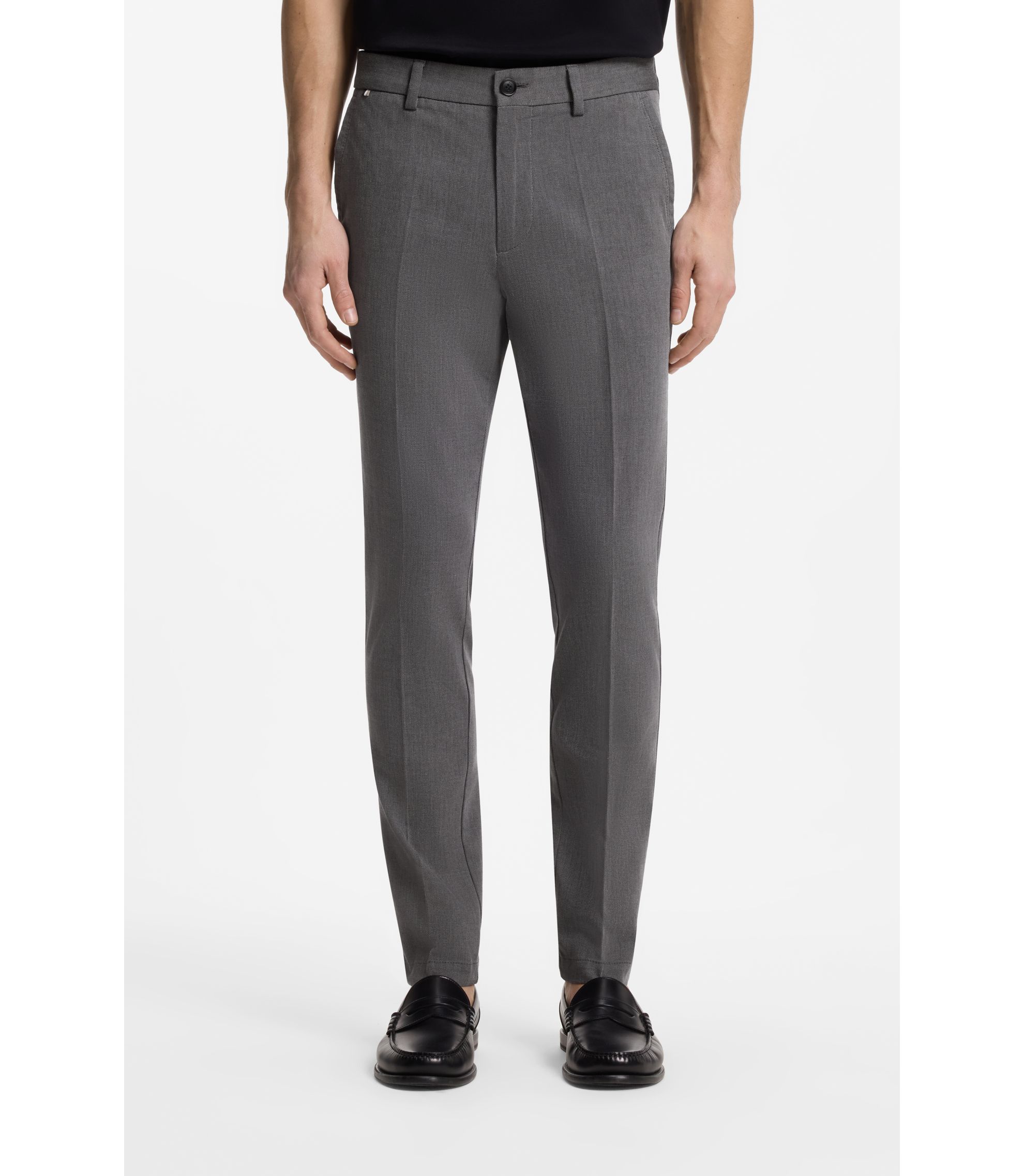 Slim-Fit Hose aus strukturierter Stretch-Baumwolle