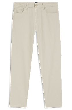 Maine regular-fit trousers in stretch-cotton dobby fabric