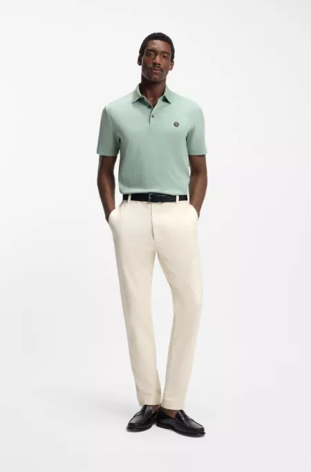 Pantalon Modern en twill de coton mélangé facile à repasser