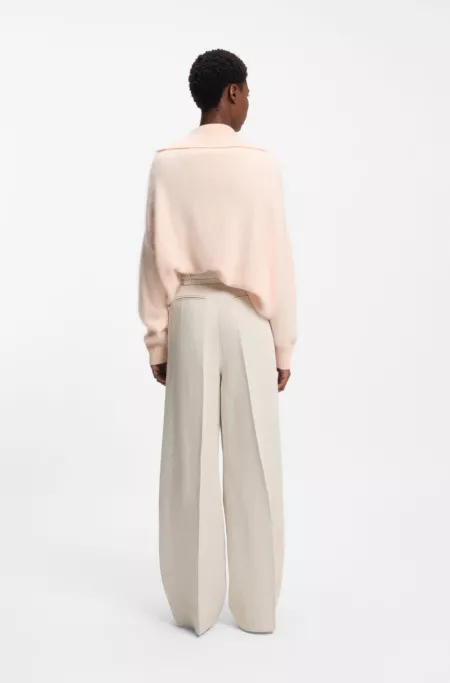 Pantalon Relaxed en coton et lin