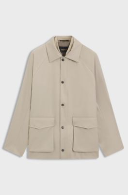 Chaqueta regular fit con chaleco interior, Beige claro