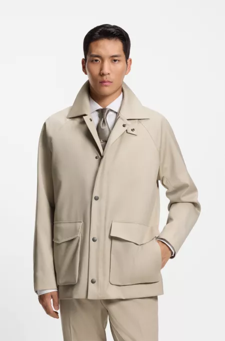 Regular-fit jacket with inner vest