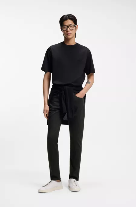 Delaware slim-fit trousers in fade-resistant twill