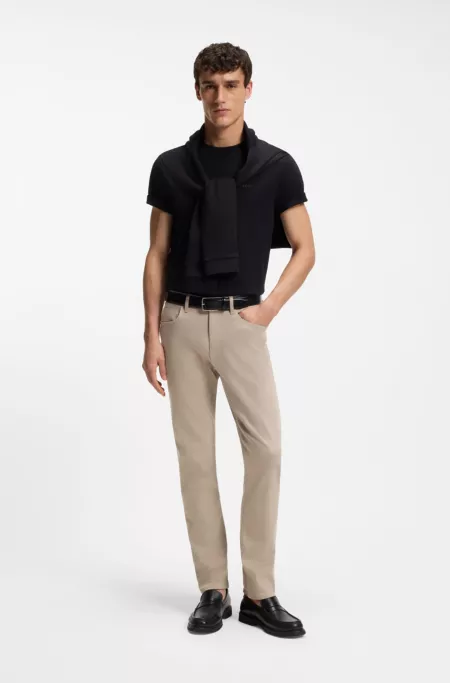 Delaware slim-fit trousers in fade-resistant twill