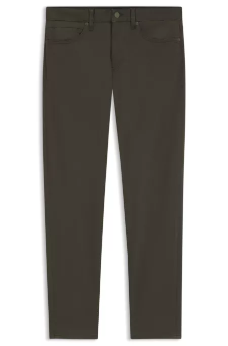 Pantalones Delaware slim fit en sarga antidecoloración