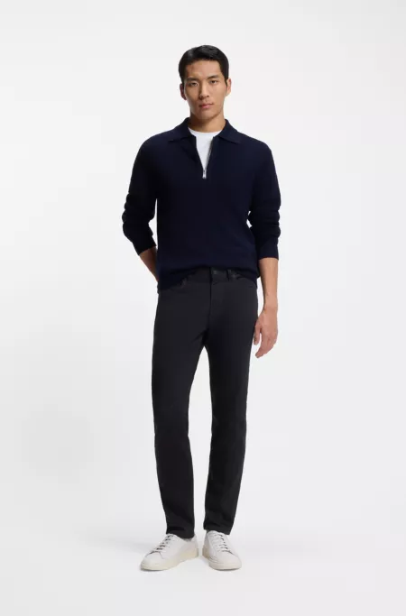 Delaware slim-fit trousers in fade-resistant twill