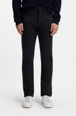 Pantalones Delaware slim fit en sarga antidecoloraci&oacute;n, Azul oscuro