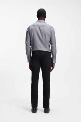 Delaware slim-fit trousers in fade-resistant twill, Dark Blue