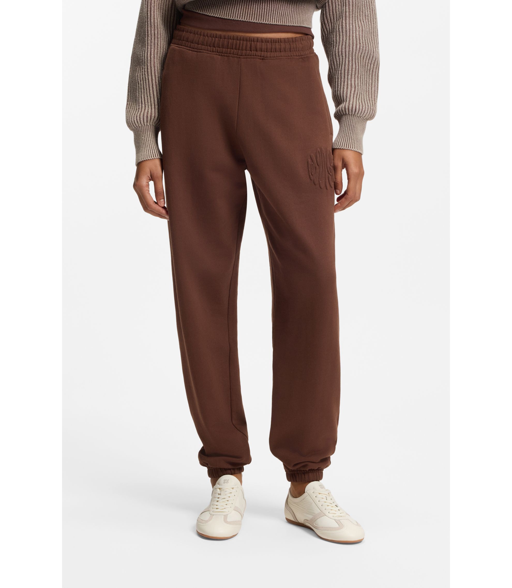 Loose-Fit Jogginghose aus Baumwoll-Terry mit Logo-Artwork